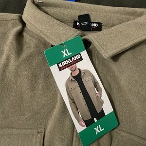 Kirkland Signature Men's Olive Green Jacket Shirt